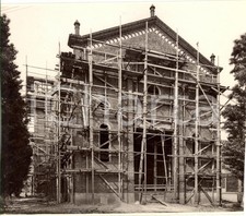 1939 LIMBIATE (MB) Lavori fronte sud nuova Chiesa MOMBELLO *VERA FOTOGRAFIA