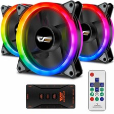 3x Ventole gaming darkFlash DR12-Pro 120mm raffreddamento computer PC Asus Aura