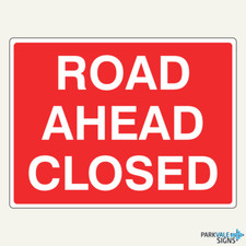 Cartello Chiuso Strada Avanti