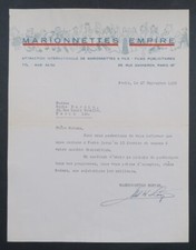 Fattura 1956 PARIS EMPIRE