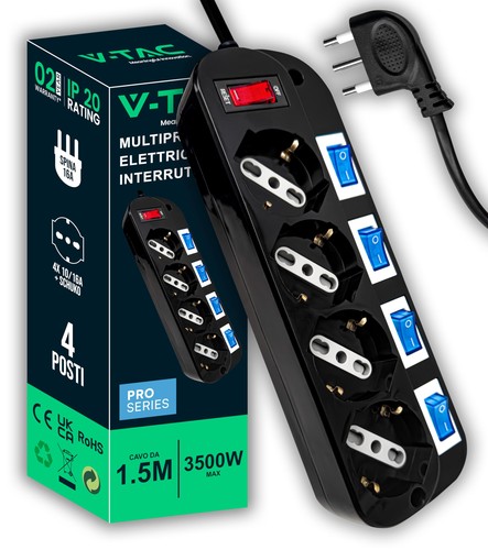 Tac multipresa elettrica - v-tac,
