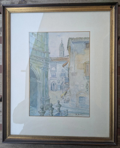 Acquerello carta metà - su, '900