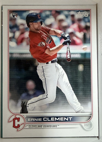 2022 topps ernie clement - ernie, rc