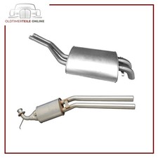 Scarico Set per Mercedes Sl R107 380SL US Modello Silenziatore Centrale +