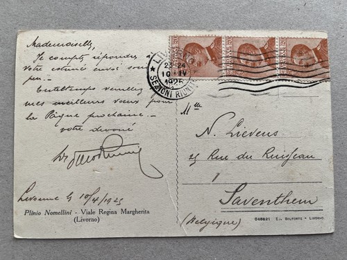 Cartolina regno michetti - cartolina regno,