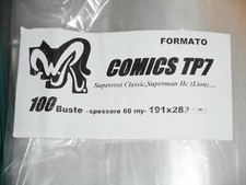 100 BUSTE WR "COMICS TP7" 191x283 mm x Marvel Classic, Superman (Lion-Modadori)