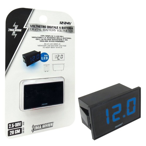 Voltmetro digitale led blu - voltmetro,