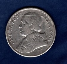 STATO PONTIFICIO 1870 LIRE 5 QUALITA' BB