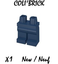 Lego 970c00 Jambe - 1x Pantalon / Minifig hips ang leg - Bleu / Dark Blue - NEUF
