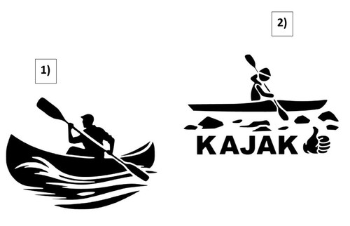 Adesivo canoa kayak auto - canoa,,