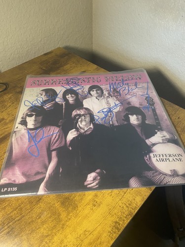 Jefferson airplane band - airplane, signed