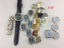 Stock 19 Casse Quadranti Acciaio Orologi Quarzo Uomo Donna No Movimenti Ricambi