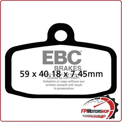 Pastiglie freno moto ebc - pastiglie,