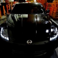 NISSAN 350 Z  350Z 2003 -2009 COPPIA FANALI ANTERIORI Spec-D® LED NEW