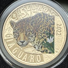5 Euro GIAGUARO, Italia 2022, Animali in via di estinzione
