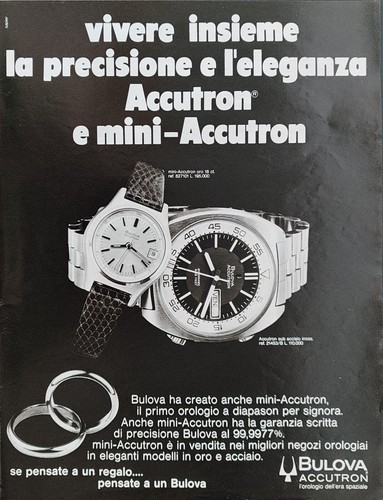 Bulova pubblicità 1972 - pubblicità,