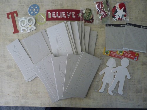 Set completo lettere - e, numeri