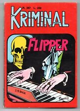 KRIMINAL N.367 FLIPPER originale editoriale corno 1972 art Romanini cover Magnus
