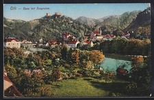 Cilli, Rann con rovine del castello, cartolina 