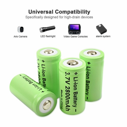 4pack 2800mah cr123a 16340 - 4pack,