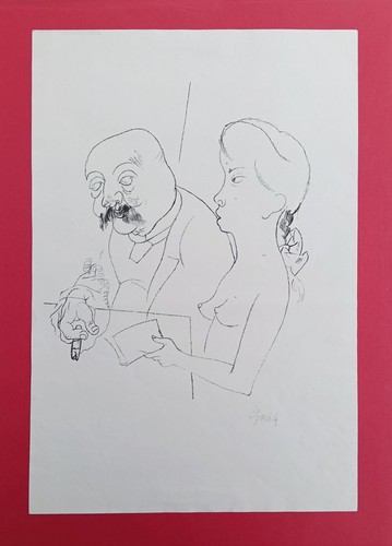 George grosz litografia - grosz,