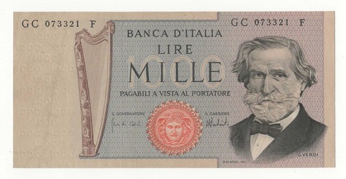 1000 lire giuseppe - giuseppe, verdi