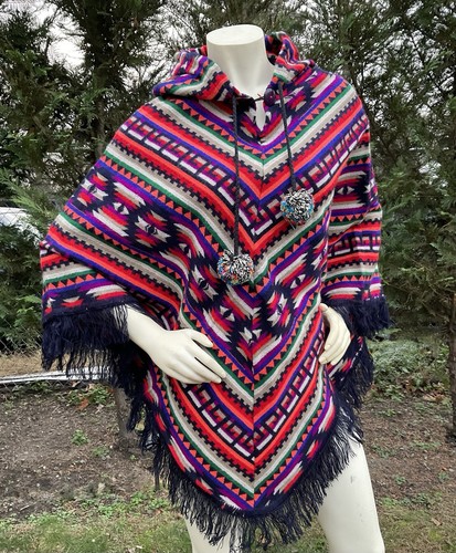 Poncho lana alpaca - poncho,