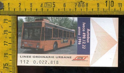 Biglietto atm tram milano - biglietto,