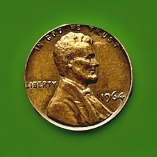 ONE CENT COIN USA 1964 Lincoln