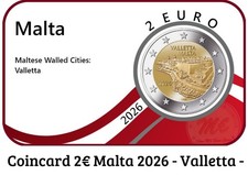 2 EURO MALTA 2026  COINCARD -