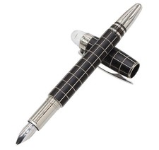 R2201 Montblanc Star Walker penna stilografica metallo gomma 14K 585