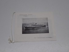NAVIGAZIONE ITALIAN LINE TRANSATLANTICO NAVE CRISTOFORO COLOMBO DEPLIANT