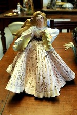 ANTICA SCULTURA CERAMICA Tiziano Galli FIGURA DONNA GITANA DAMA PASSO DI DANZA 