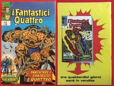 I FANTASTICI QUATTRO N.65 CORNO 02/10/1973 BUONO NO RESA ADESIVI OMAGGIO MARVEL