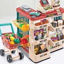 Simulazione Supermercato Giocattoli Puzzle Educativo Checkout Bancone Gioco Casa SG