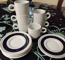 6 tazzine e 4 piattini caffè