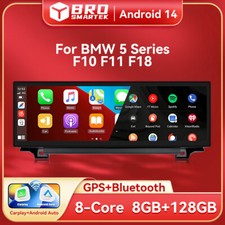Autoradio GPS multimediale 14,9'' 128GB per BMW Serie 5 F10 F11 NBT CIC Carplay