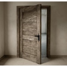 PORTA BATTENTE IN LEGNO