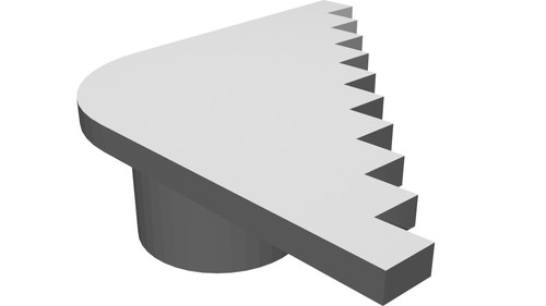 Tassello banco lavoro dentato - lavoro,