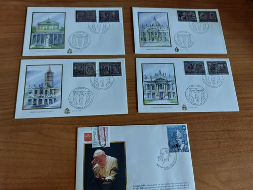 Buste poste vaticane con bolli - con,
