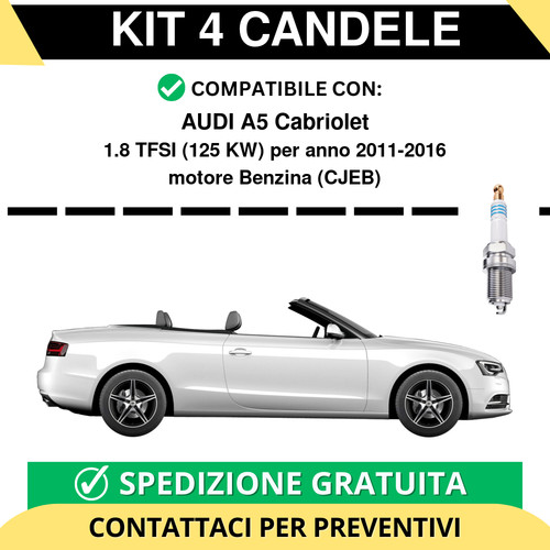 Kit candele per audi a5 - candele,