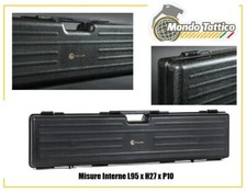 Valigia custodia rigida porta fucile fodero 95 cm hard case caccia softair 