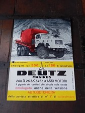 BETONIERA 3 ASSI DEUTZ MAGIRUS 6X6 200 D 26 AK TRUCK OLDTIMER CAMION CAVA 