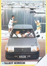 Talbot Horizon 1983 depliant