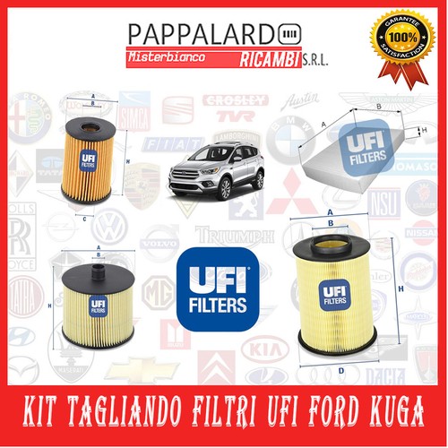 Kit filtri tagliando ufi - 4,