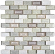 Mosaico Piastrelle IN Ceramica Mauerverband Bianco Argento Beige 83IC-0211_F 10