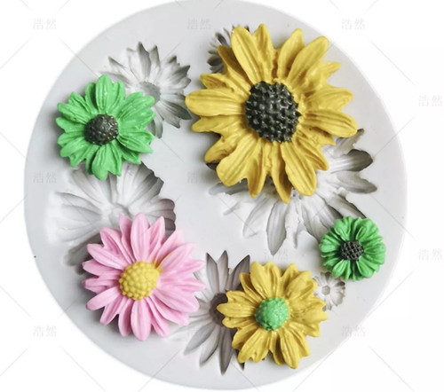 Stampo margherita fiori - stampo, 3d