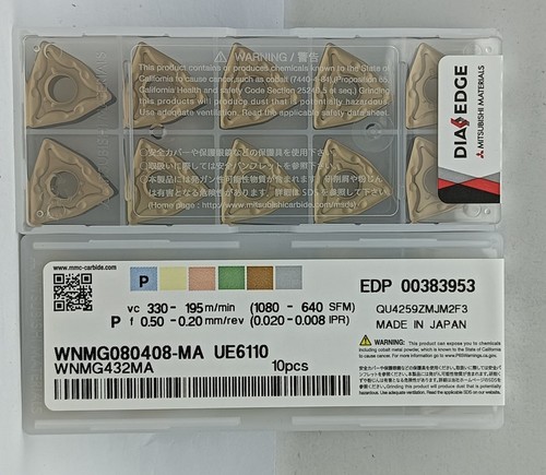 Pezzi wnmg080408 ue6110 - wnmg080408-ma,