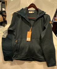 Felpa con cappuccio uomo Fjallraven Övik in pile, stile # 82252, taglia M, colore navy