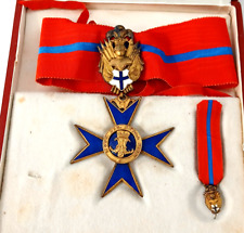 Set Medaglia Croce Commendatore da Collo Ordine di Santa Maria di Betlemme